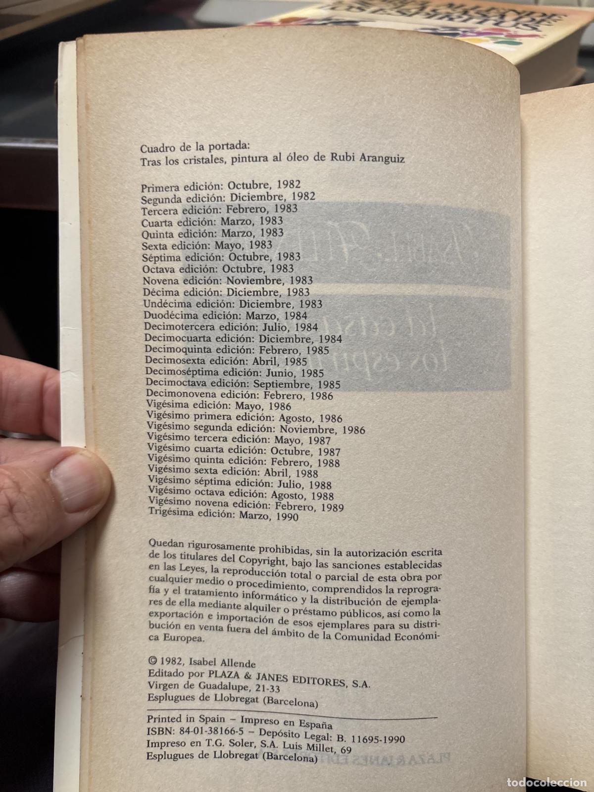 Libros: CASA DE LOS ESPIRITUS, LA ALLENDE ISABEL - - Foto 4