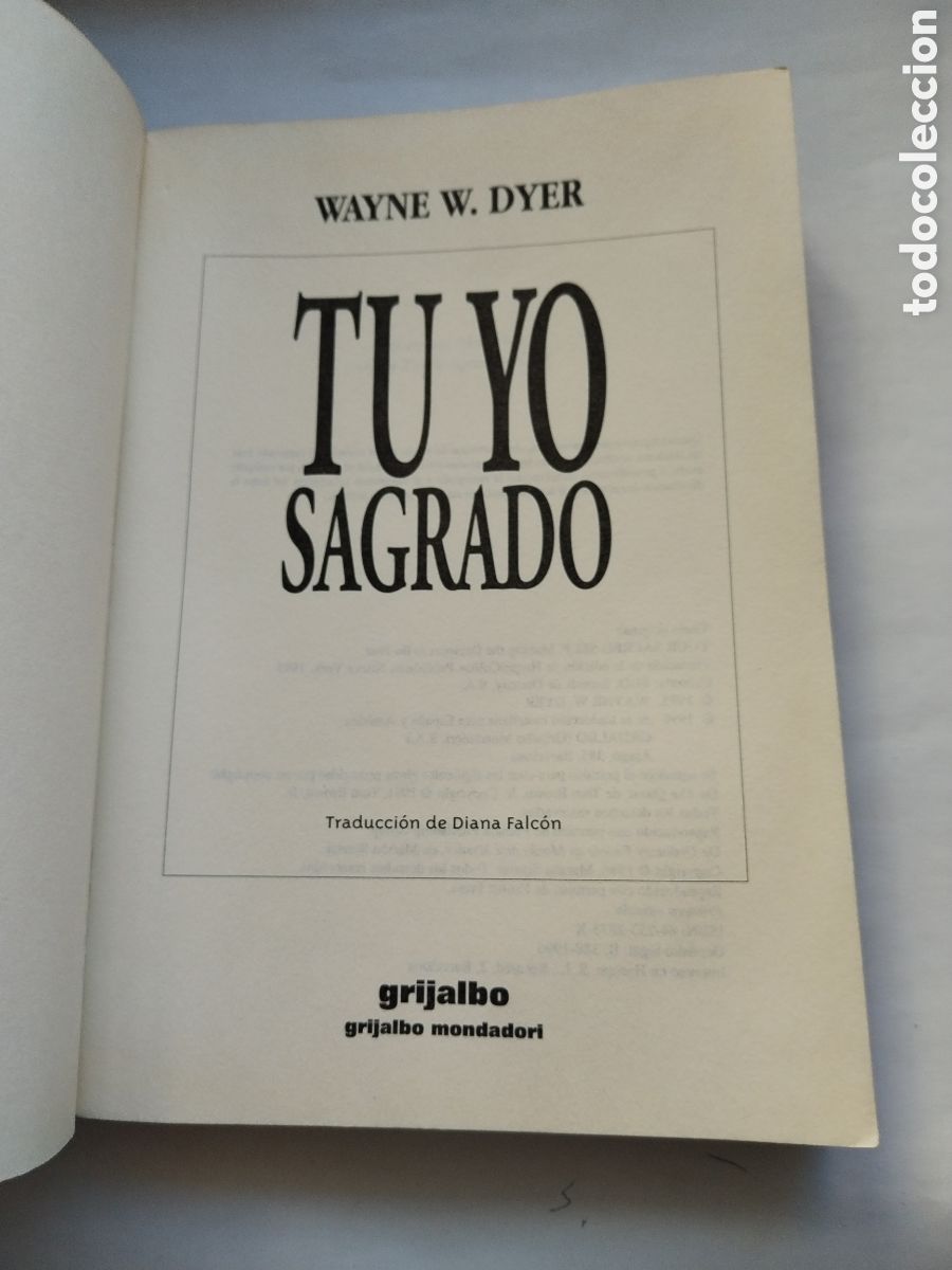Libros: TU YO SAGRADO/WAYNE W. DYER - Foto 3