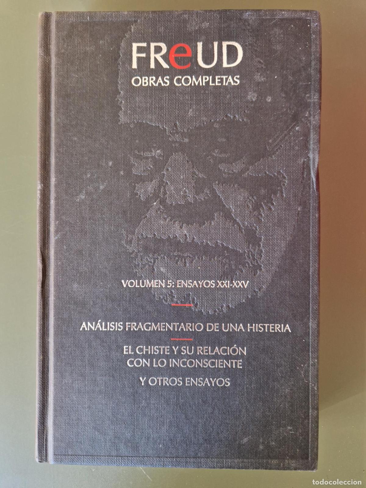 Libri di seconda mano: FREUD. Obras completas. Volumen 5: Ensayos XXI-XXV: An&aacute;lisis fragmentario de una histeria; El chiste