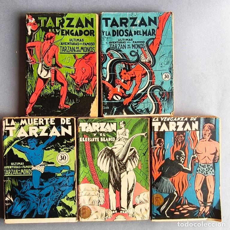Libros: Tarz&aacute;n el Vengador. Tarz&aacute;n y la Diosa del Mar. La Muerte de Tarz&aacute;n. Tarz&aacute;n y el Elefante Blanco. La