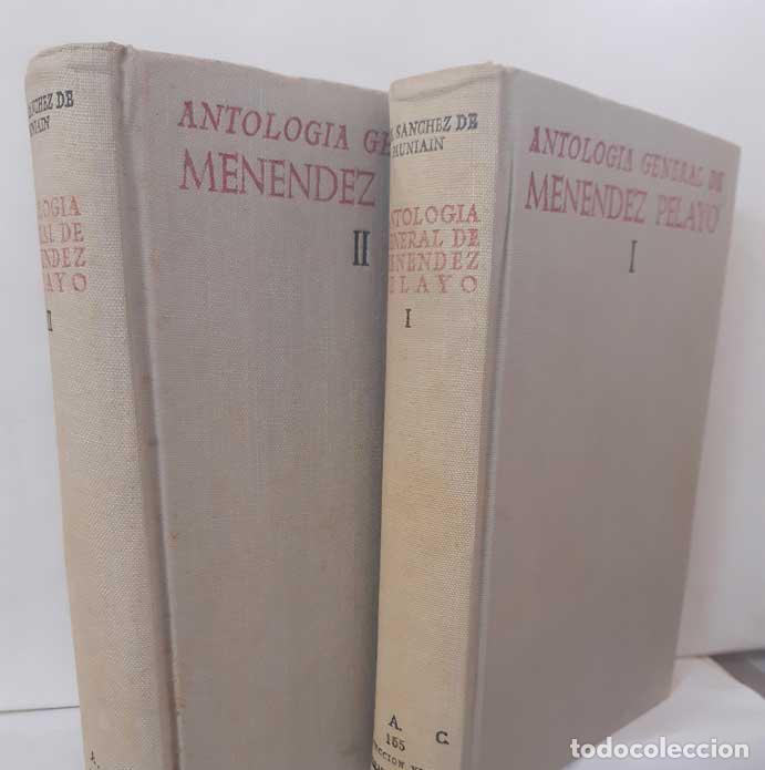 Libri di seconda mano: ANTOLOG&Iacute;A GENERAL DE MEN&Eacute;NDEZ PELAYO. RECOPILACI&Oacute;N ORG&Aacute;NICA DE SU DOCTRINA (2 TOMOS) - S&Aacute;NCHEZ DE MU