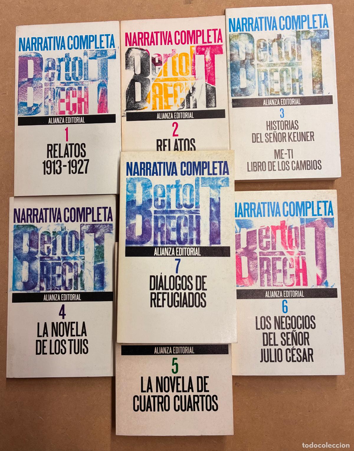 Libros: NARRATIVA COMPLETA. 7 TOMOS. - BERTOLT BRECHT.
