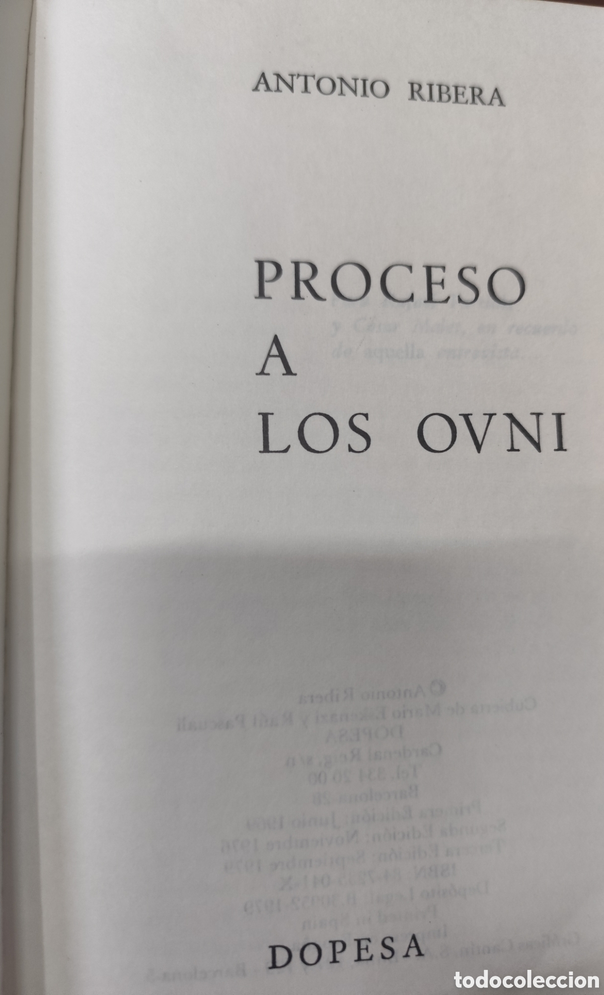 Libros: PROCESO A LOS OVNIS. Edici&oacute;n actualizada - RIBERA,Antonio - Foto 2