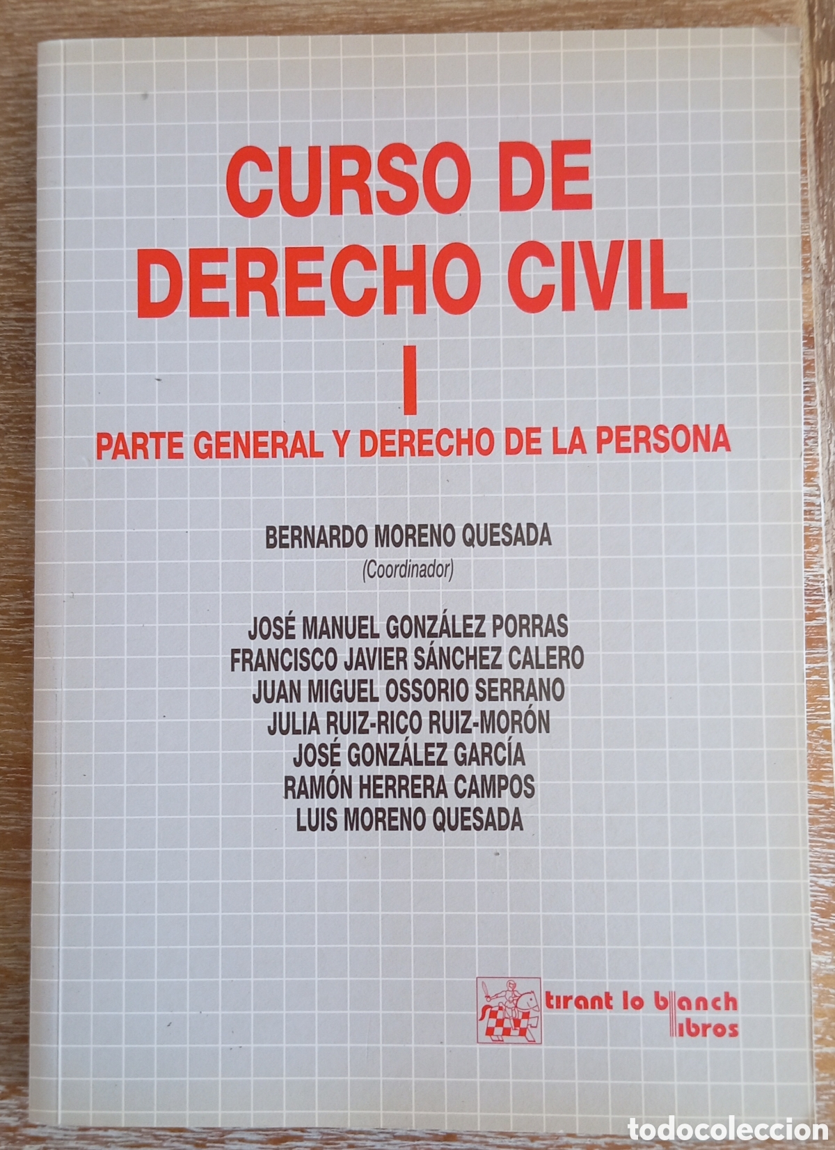 books: CURSO DE DERECHO CIVIL I - BERNARDO MORENO