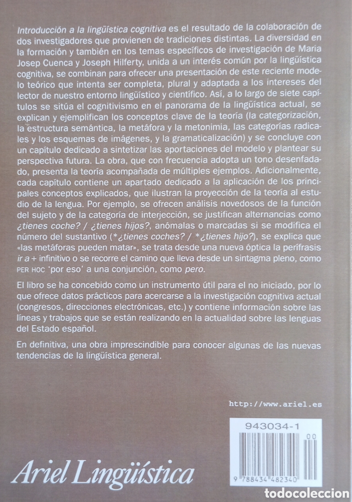 Libros: INTRODUCCION A LA LINGUISTICA COGNITIVA - Foto 2