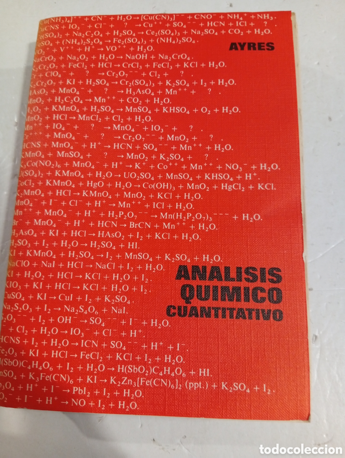 Libros: An&aacute;lisis qu&iacute;mico cuantitativo Gilbert H. Ayres