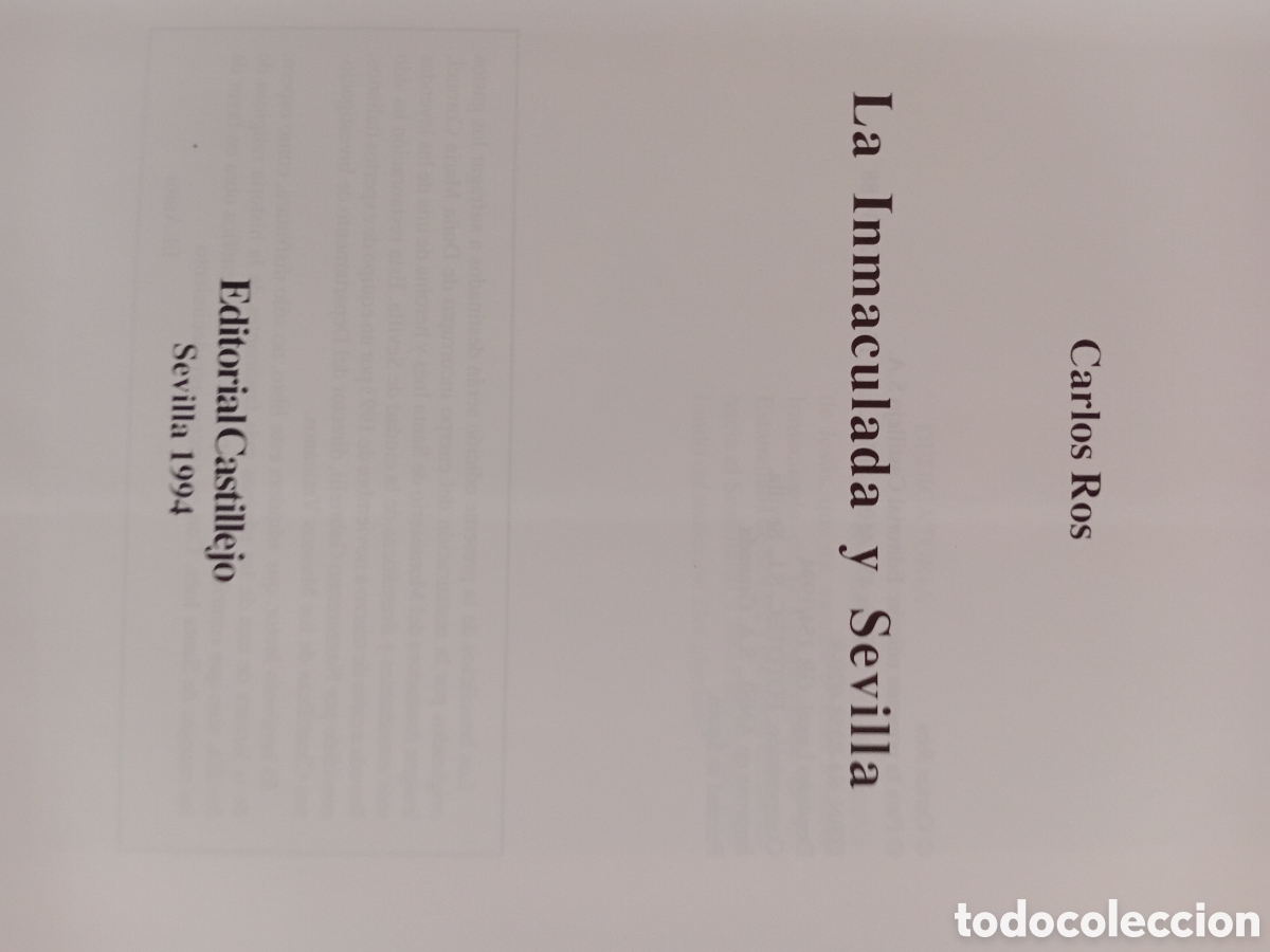 Libros: La Inmaculada y Sevilla. Carlos Ros - Foto 2