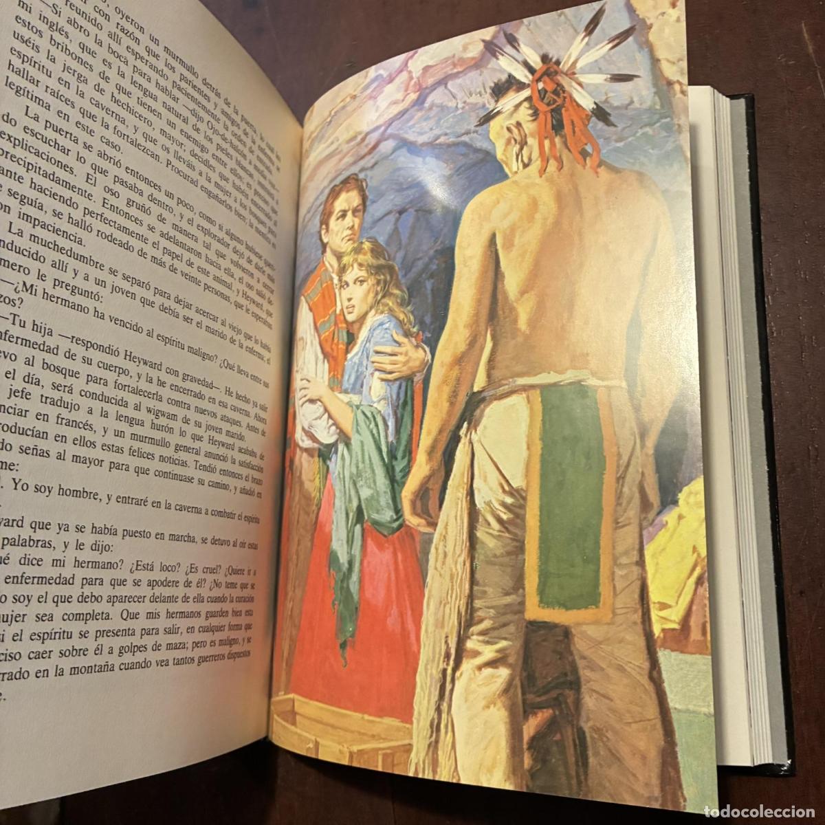 Libros: El &uacute;ltimo mohicano (ilustrado) - J. Fenimore Cooper - Foto 2