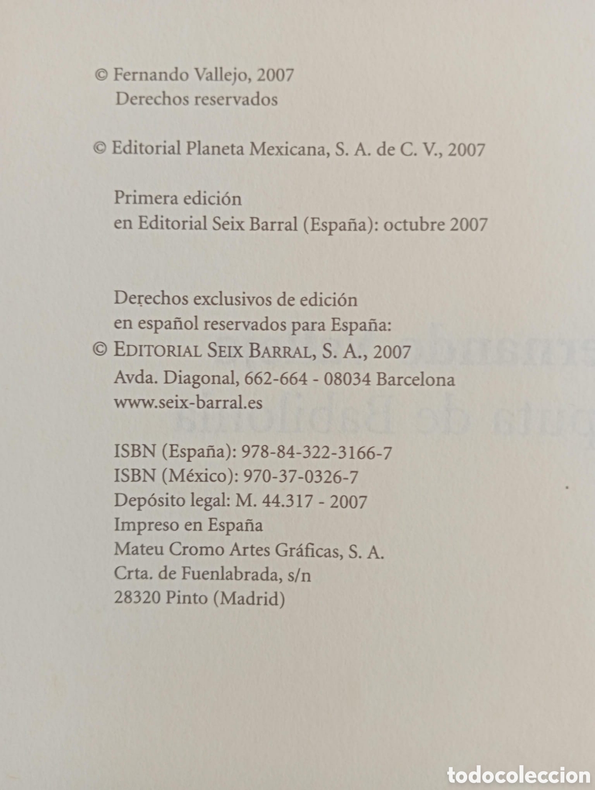 Libros: La puta de Babilonia / Fernando Vallejo - Foto 3