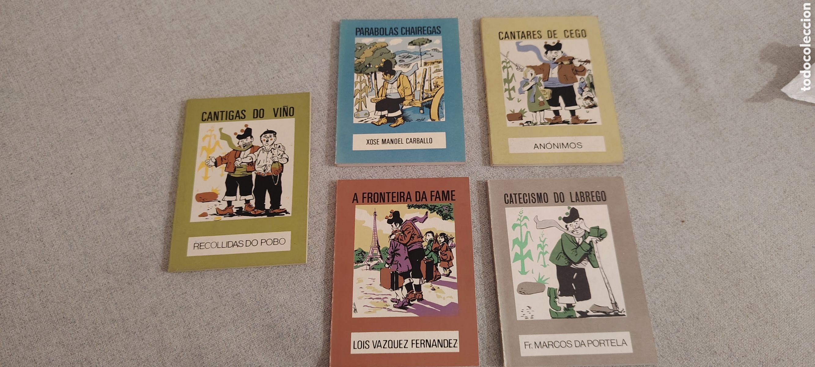 Libros: LOTE 5 LIBROS O MOUCHO &ndash; Edici&oacute;ns Castrelos &ndash; Literatura gallega &ndash; Primeras ediciones 1974-1981