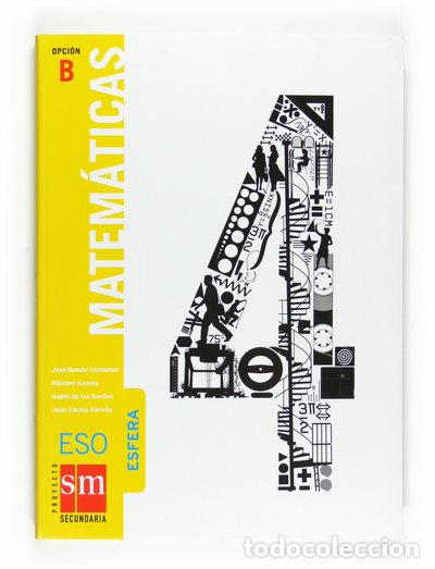 Livros em segunda m&atilde;o: Matem&aacute;ticas, Esfera, opci&oacute;n B. 4 ESO- 9788467527209