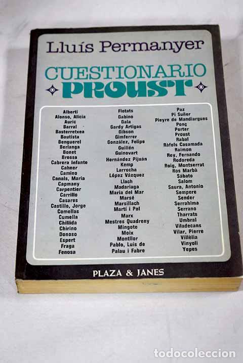 Libros: Cuestionario Proust: Permanyer, Llu&iacute;s.- Permanyer, Llu&iacute;s - Foto 1