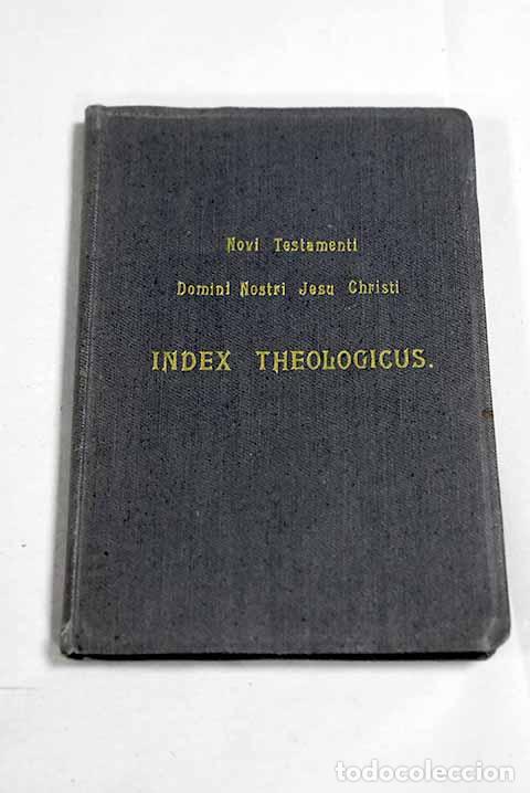 books: Novi Testamenti Domini Nostri Jesu Christi Index Theologicus