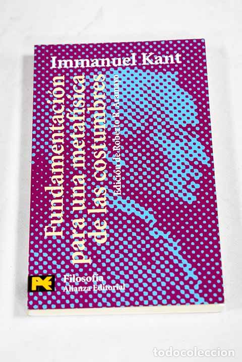 Livros em segunda m&atilde;o: Fundamentaci&oacute;n para una metaf&iacute;sica de las costumbres.- Kant, Immanuel