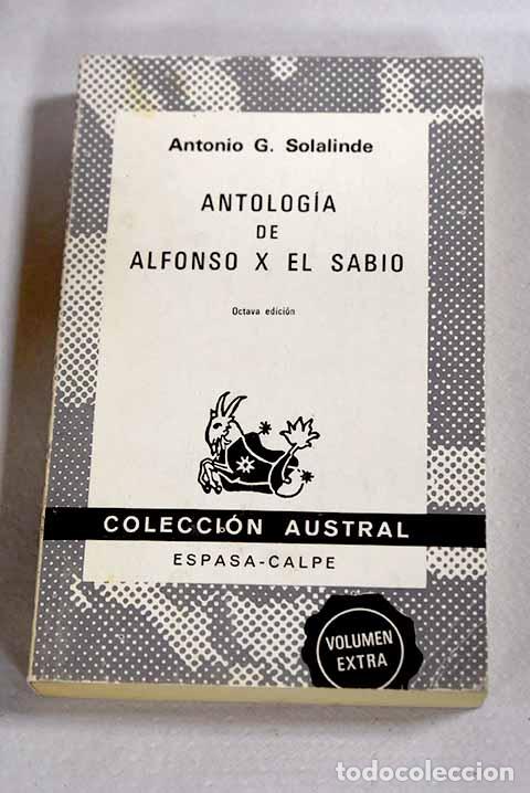 Livros em segunda m&atilde;o: Antolog&iacute;a de Alfonso X el Sabio.- Alfonso X.