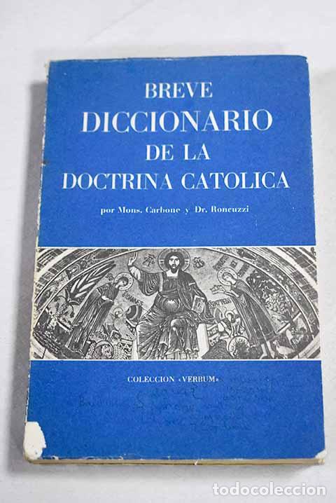 Libros: Breve diccionario de la Doctrina Cristiana