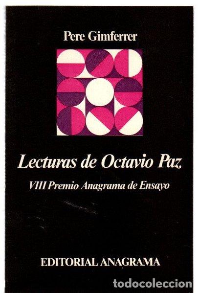 Libros: Lecturas de Octavio Paz - Gimferrer, Pere - Foto 1