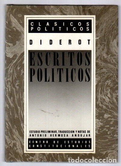 Libros: Escritos pol&iacute;ticos - Diderot