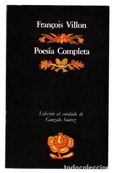 Libros: Poesias Completas - Villon, Fran&ccedil;ois