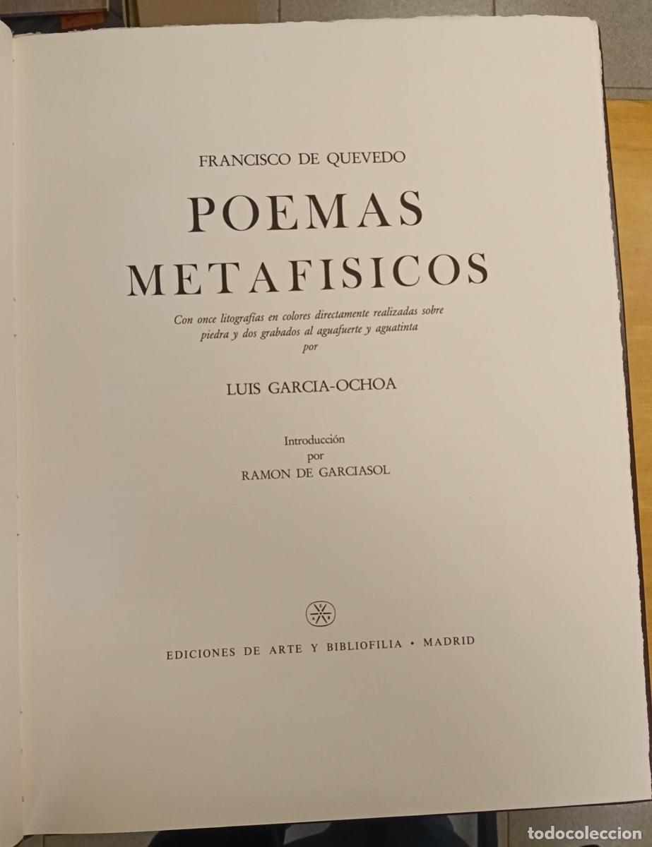 Libros: Poemas metaf&iacute;sicos - Quevedo, Francisco de - Foto 2