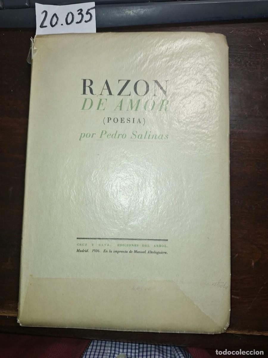 Libros: SALINAS, Pedro: - Raz&oacute;n de amor. (Poes&iacute;a). - Foto 1