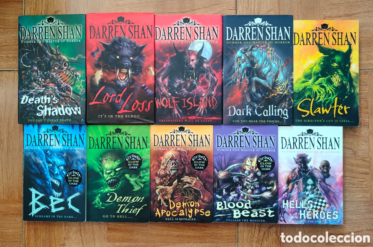 Libros: Lote de 10 libros � Terror � Ingl&eacute;s - Darren Shan