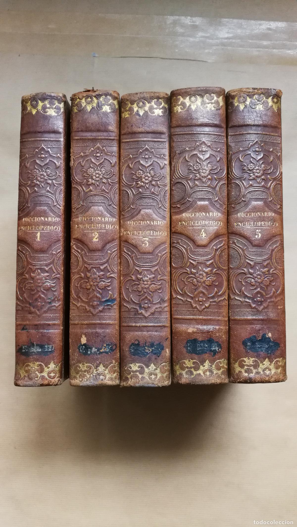 Livres: Diccionario Hist&oacute;rico Enciclop&eacute;dico. 5 tomos - &rdquo;Bast&uacute;s y Carrera, Vicente Joaqu&iacute;n.&rdquo;