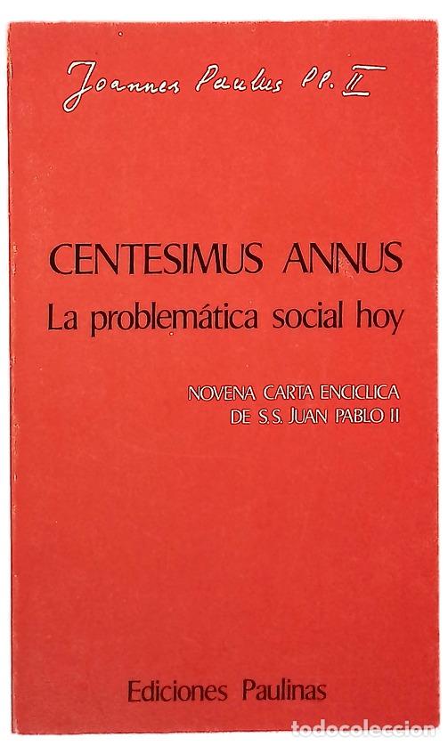 Livres: Centesimus annus la problem&aacute;tica social hoy