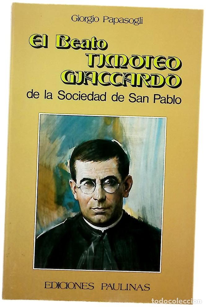 Libros: El beato Timoteo Giaccardo de la Sociedad de San Pablo