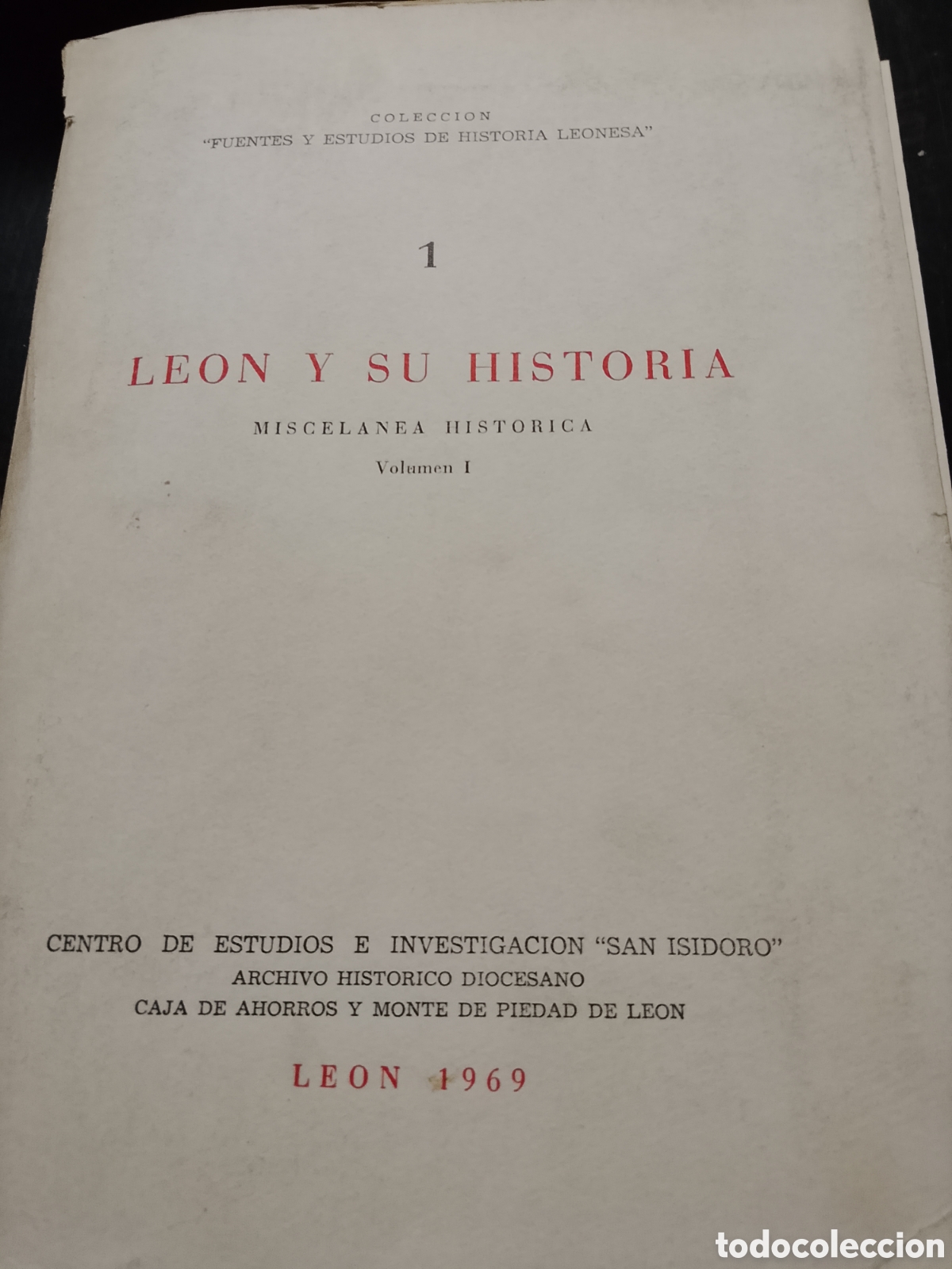 Livros em segunda m&atilde;o: LEON Y SU HISTORIA 1 MISCELANEA HISTORICA Volumen 1 - VVAA