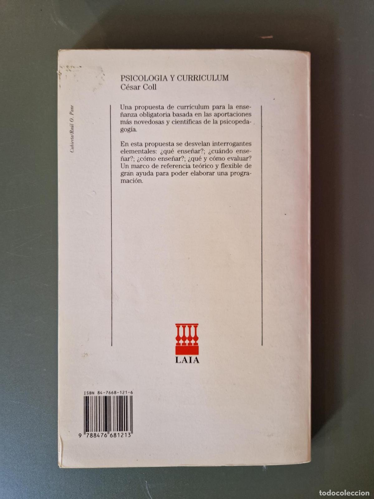 Libros: Psicolog&iacute;a y curr&iacute;culum - C&eacute;sar Coll - Foto 3