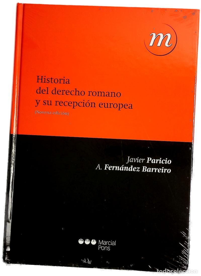 Libros: Historia del derecho romano y su recepci&oacute;n europea