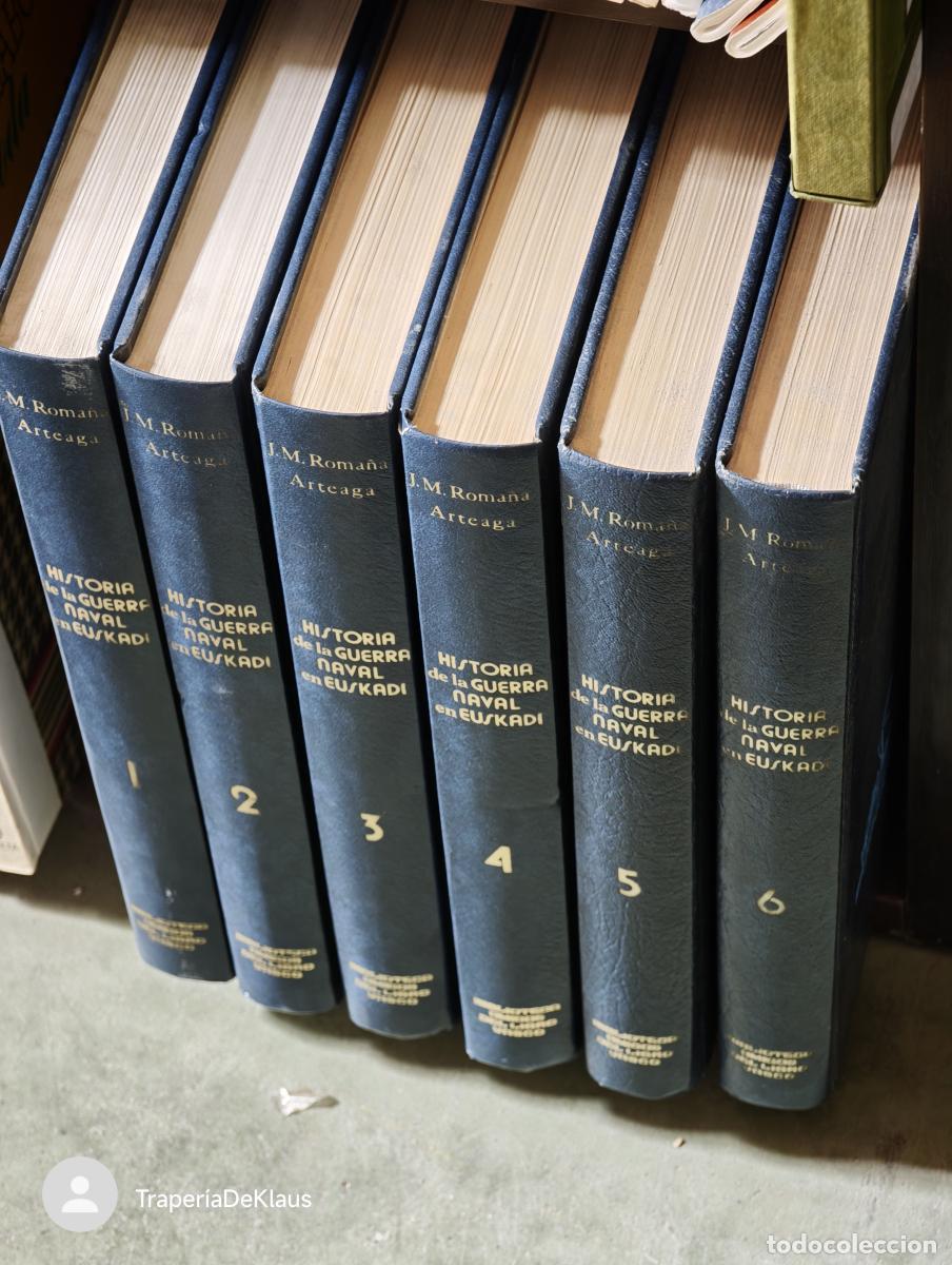 Libros: HISTORIA DE LA GUERRA NAVAL EN EUSKADI - 6 tomos - completa - tdk284b -