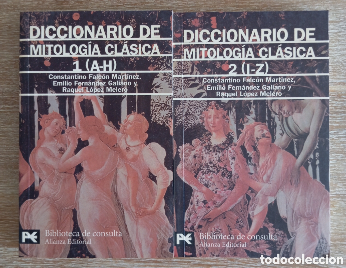 Libros: DICCIONARIO DE MITOLOGIA CLASICA 1 Y 2 - ALIANZA