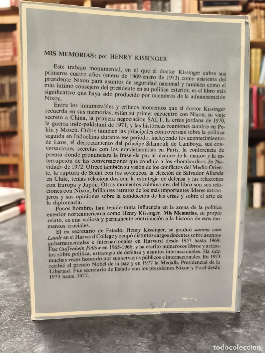 Libros: Mis memorias - KISSINGER, Henry - Foto 4