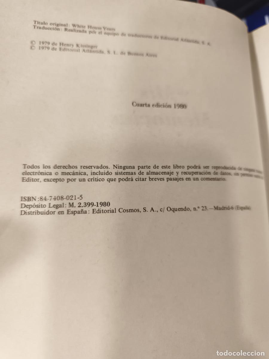Libros: Mis memorias - KISSINGER, Henry - Foto 11
