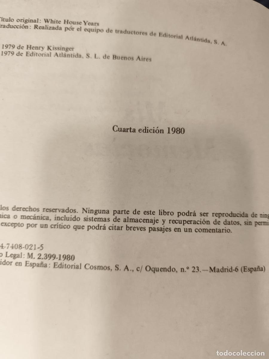 Libros: Mis memorias - KISSINGER, Henry - Foto 13