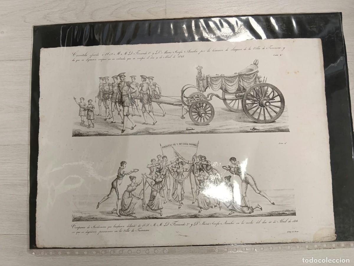 Libros: [Incunable litogr&aacute;fico Barcelon&eacute;s, 1828] Antoni Brusi i Mirabent (Barcelona, 1782 - 1821). - [Visita