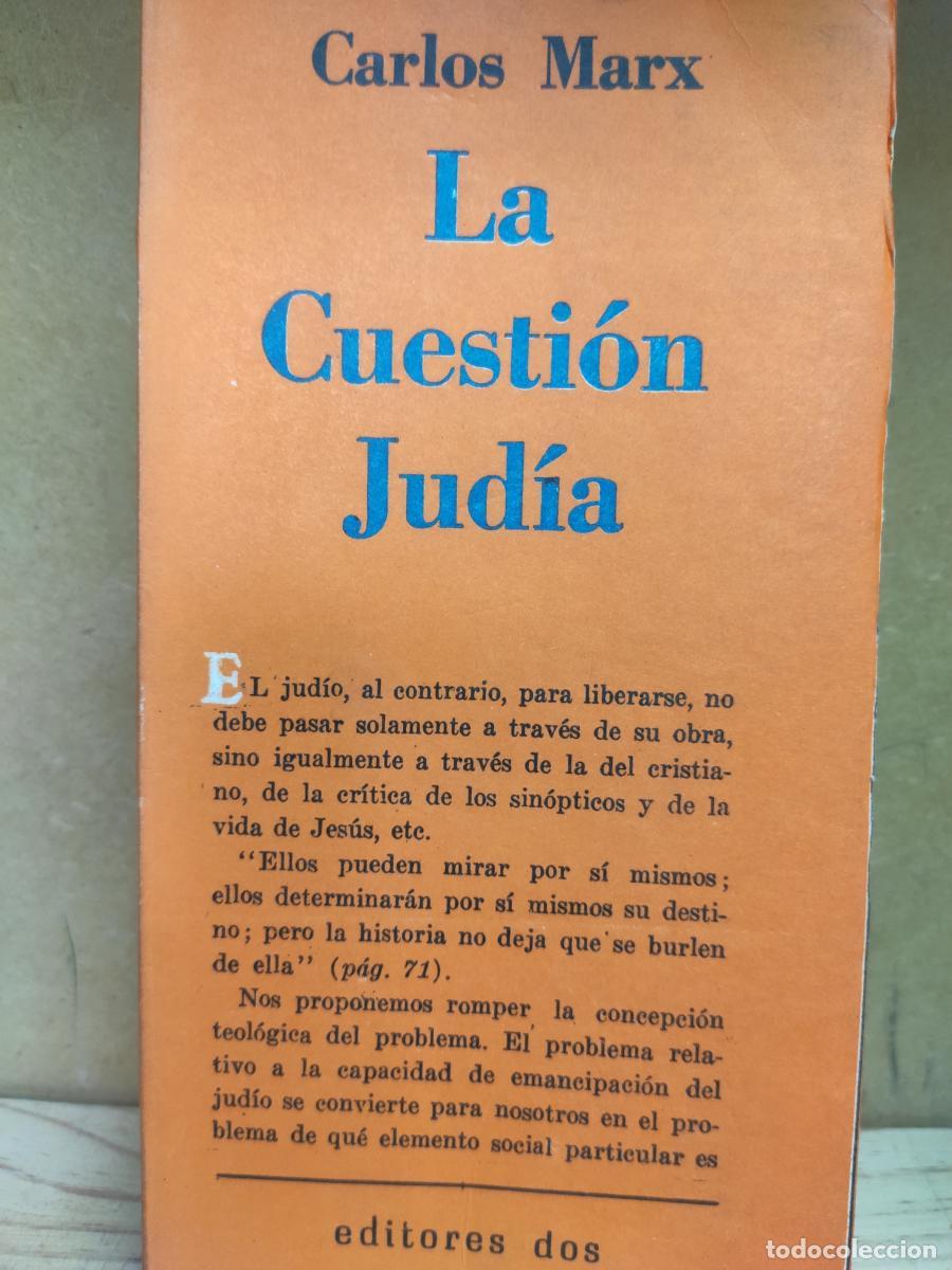Libros: LA CUESTI&Oacute;N JUD&Iacute;A. - Carlos (Karl) Marx