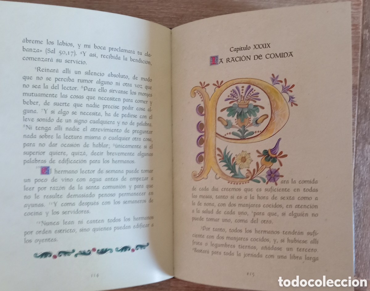 Libros: REGLA DE SAN BENITO - MONASTERIO DE BENEDICTINAS - Foto 2