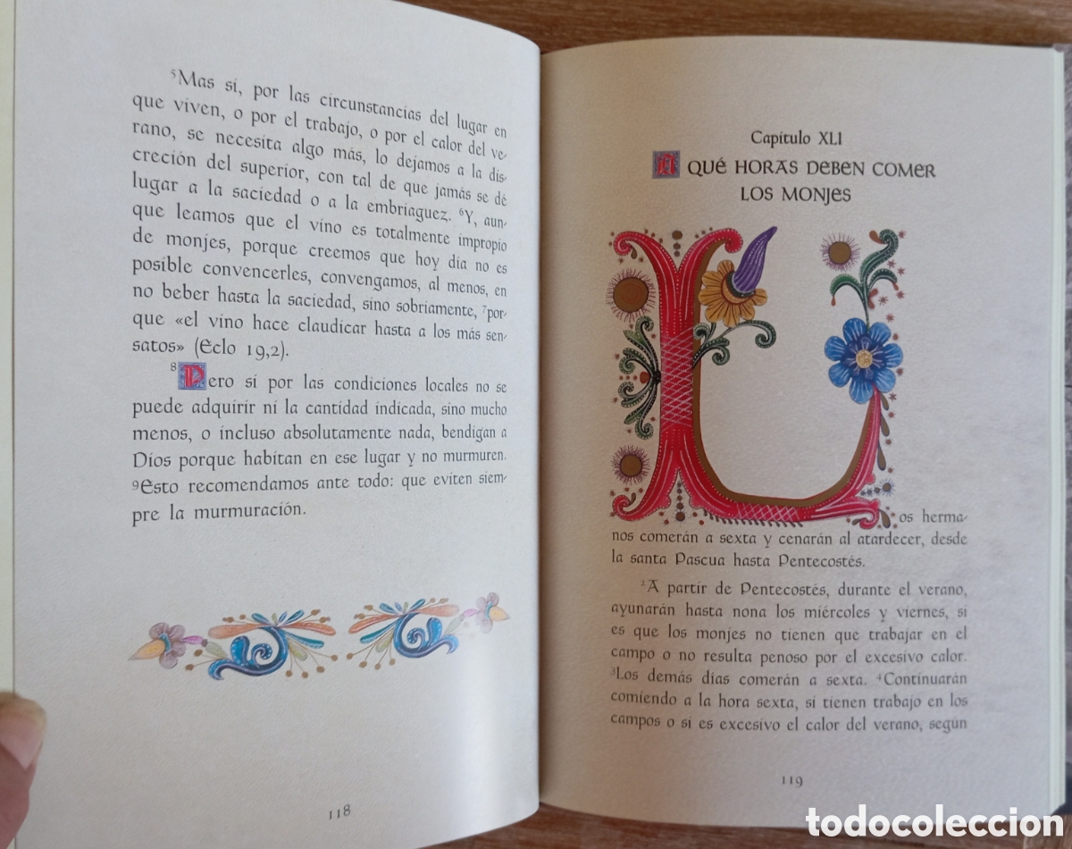 Libros: REGLA DE SAN BENITO - MONASTERIO DE BENEDICTINAS - Foto 3
