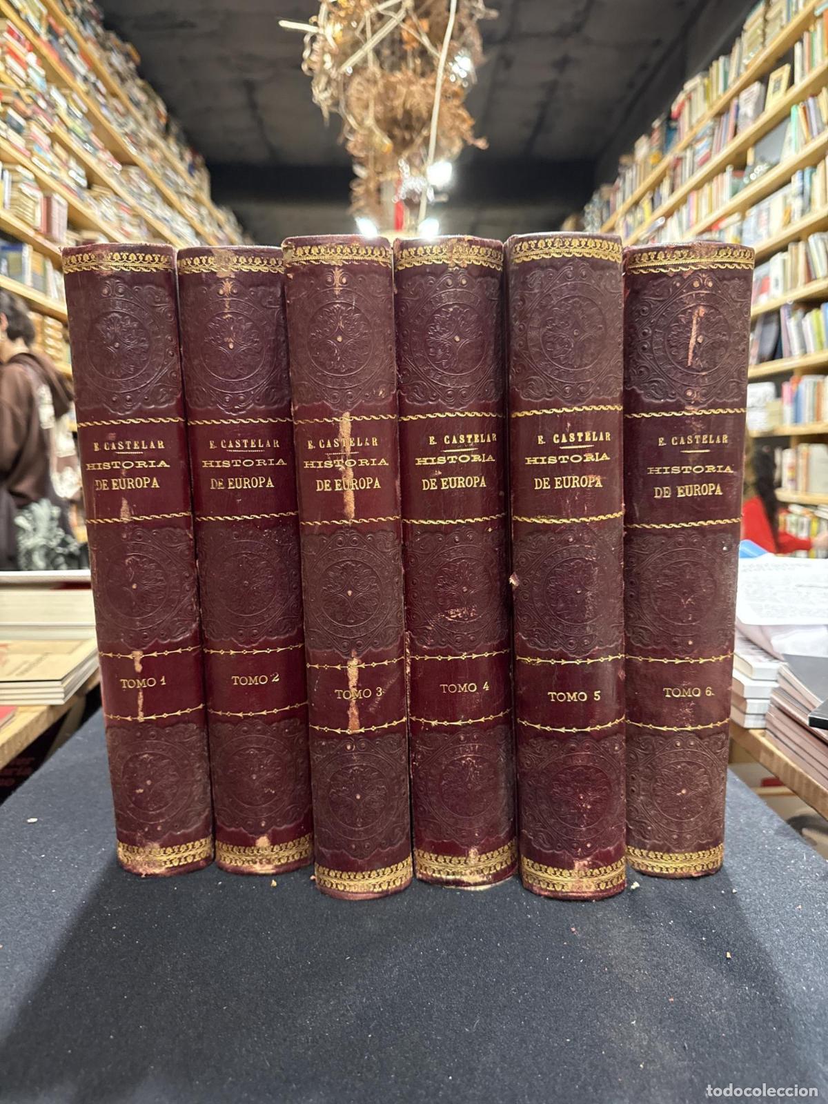 Libros: Historia de Europa (6 vol) - Emilio Castelar