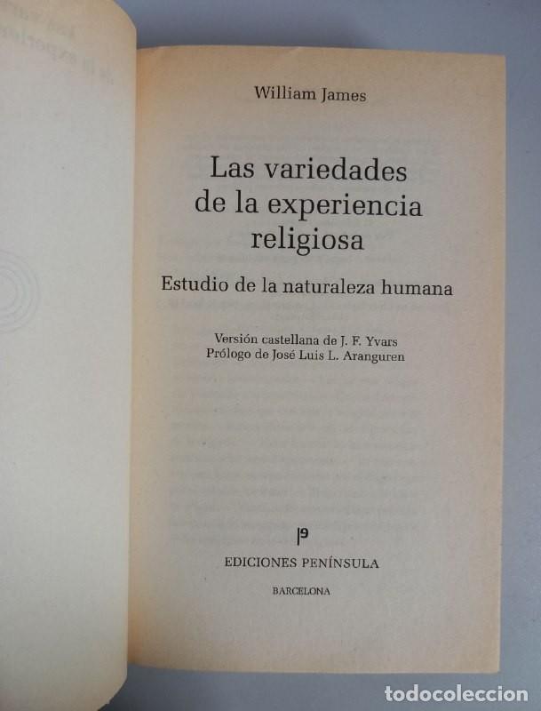 Libros: Las variedades de la experiencia religiosa. - JAMES, William: - Foto 2