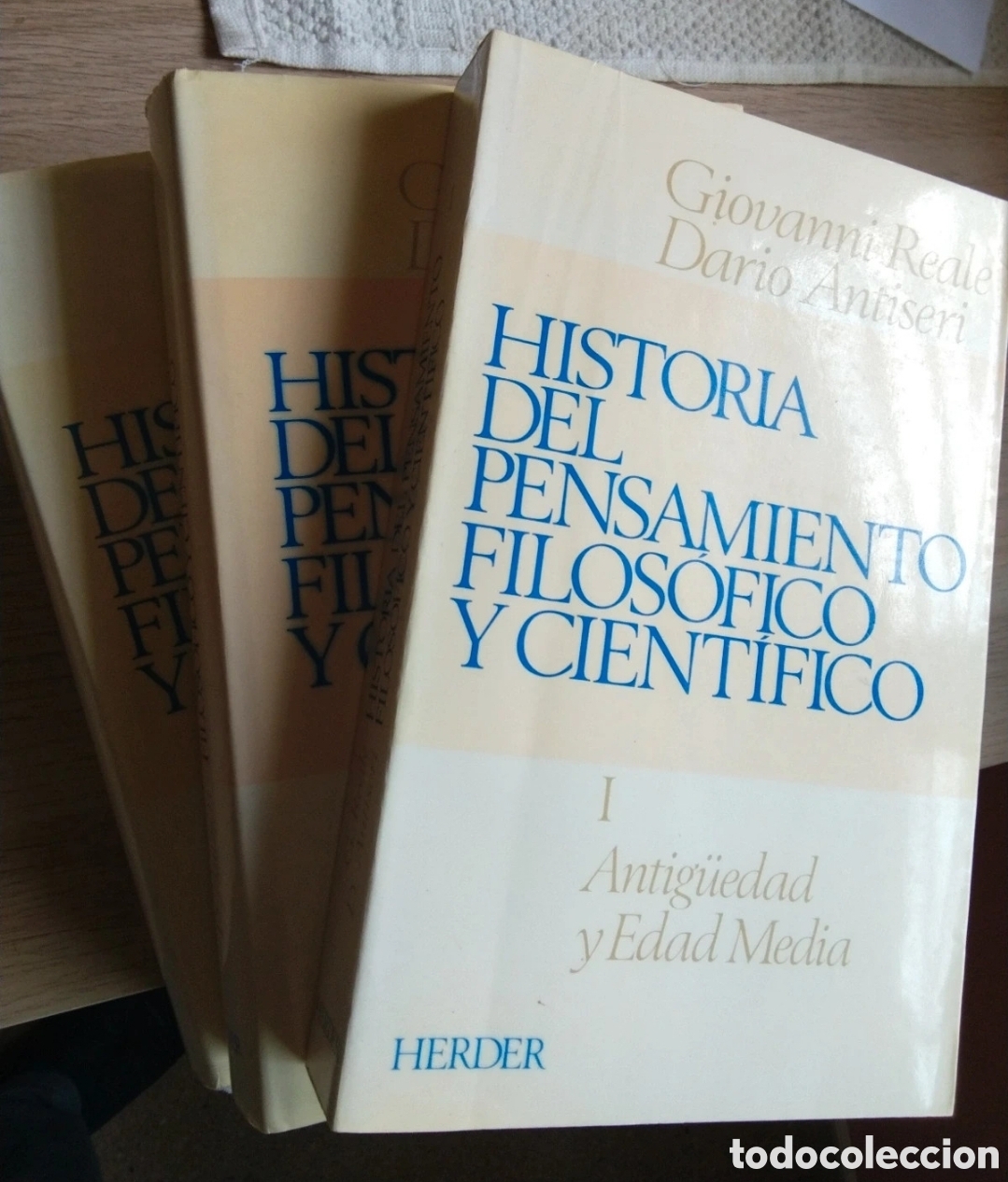 Libros: Historia del pensamiento cient&iacute;fico y filos&oacute;fico Giovanni Reale y Dario Antiseri.