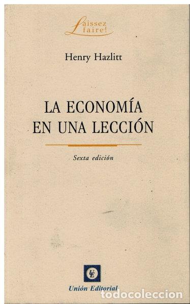 Libros: La econom&iacute;a en una lecci&oacute;n- 9788472094598