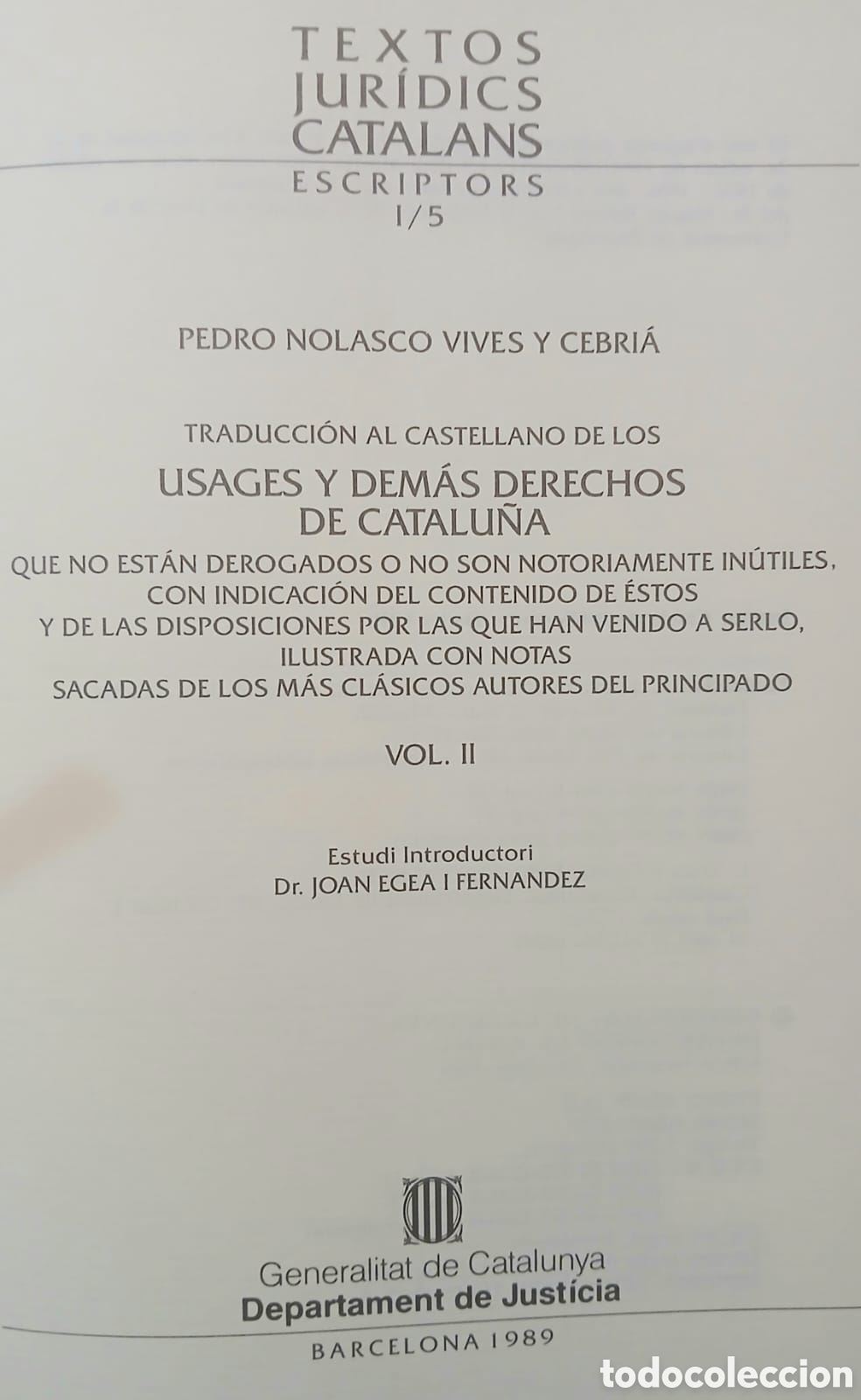 Libros: Usages y demas derechos de Catalu&ntilde;a - Foto 13