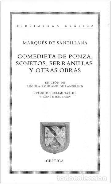 Libros: Comedieta de Ponza, sonetos, serranillas y otras obras- 9788474237368