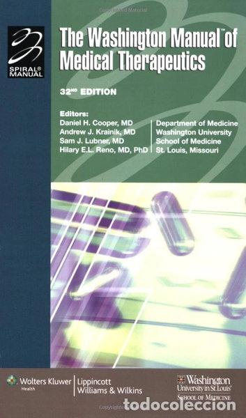 Libros: The Washington Manual of Medical Therapeutics- 9780781765176