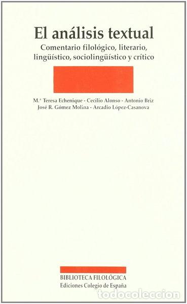 B&uuml;cher: El an&aacute;lisis textual- 9788486408619