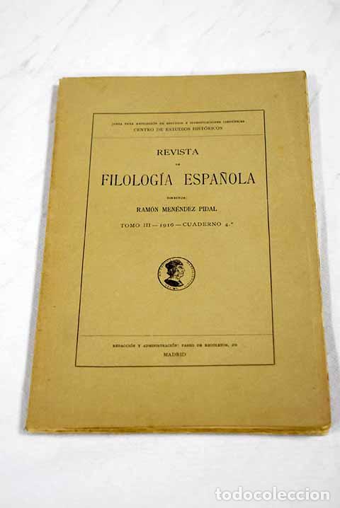 Libros: Revista de Filologia Espa&ntilde;ola. N&ordm; 4
